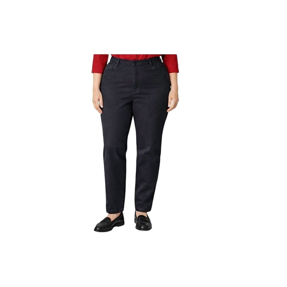 Levis Pants Womens Size 33 Black Twill Pockets High Rise Mom Straight Casual NWT